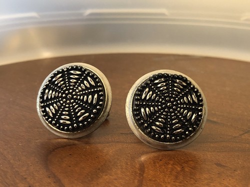 Vintage black carved - carved, rotary