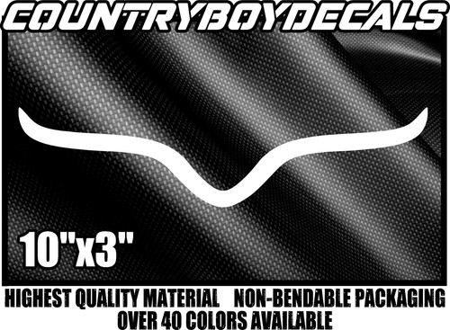 Longhorn vinyl decal - vinyl, 10"