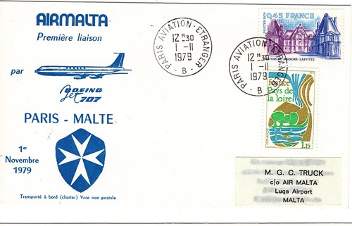 B0505 1er vol air malta - b0505-,