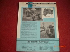 ANCIEN    PROSPECTUS  PUBLICITAIRE  POMPES IRRIGATION          SOCIETE  RATEAU  