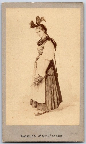 Cdv 1865 paysanne grand - cdv, grand-duché