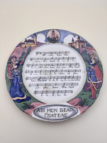 Ancienne assiette sarguemine - sarguemine,