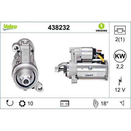 Démarreur valeo 438232 - valeo,
