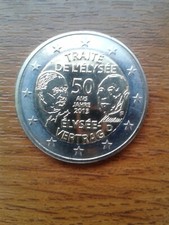 pièce neuve allemagne 2 euros 2013f  " traité de l'élysée"