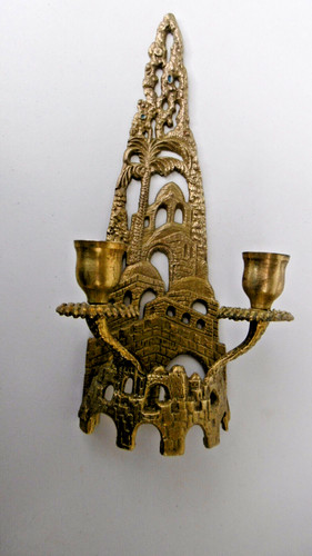 Chandelier art juif bronze - art,