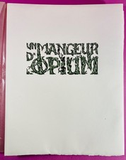 Charles BAUDELAIRE - Léon MASSON - Un Mangeur d’opium - 1945 - TBE