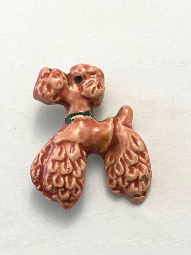 Ancienne broche chien - ancienne, caniche