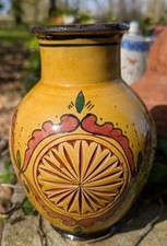 Poterie Marocaine Vase 1950 Décor géométrique