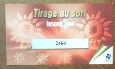 FDJ TICKET LOSANGEXPO FRANÇAISE DES JEUX BILLET DE 2005 RARE GAMING LOTERIE RARE