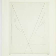 Geneviève ASSE rare pointe-sèche limitée à 40 ex. signé.