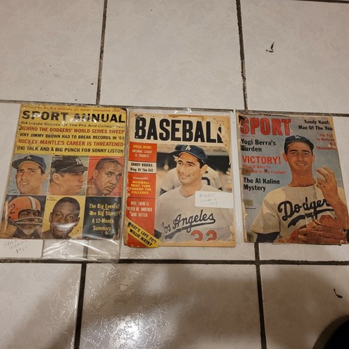 Baseball vintage magazines - vintage,