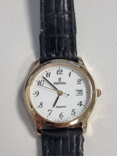 Montre femme festina dorée - montre,