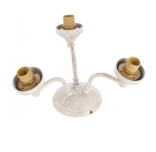 Plafonnier en Laiton Blanc