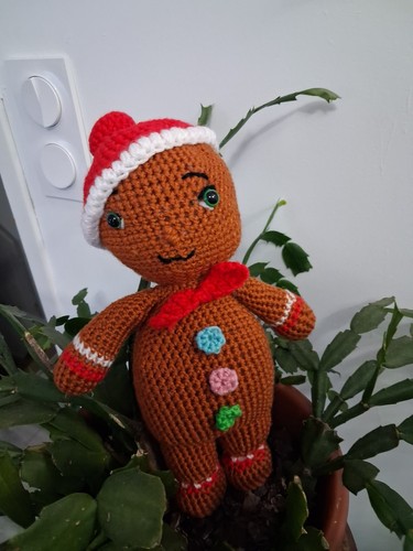 Doudou peluche bonhomme - , pain