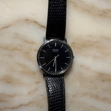 Vintage montre bracelet quartz seiko Noire