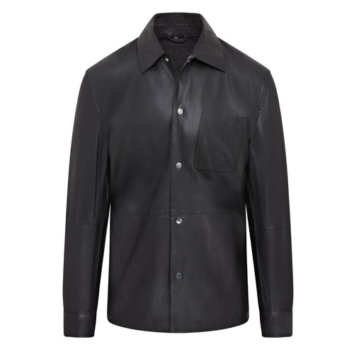 Pour hommes cuir noir - pour, chemise