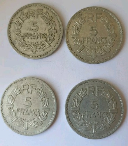 Pièces francs 1945 45 - 5, 1945,45