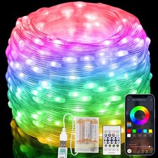20M Guirlande Lumieuse avec Télécommandes Étanchéité Guirlande Lumineuse Mult...