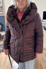 Veste Manteau femme hiver Wellensteyn bordeaux et noir