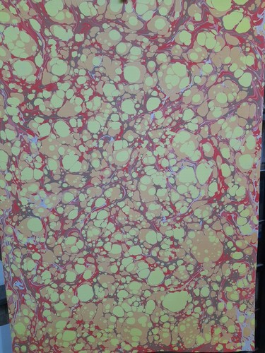 Papier marbré cuve - papier,
