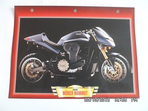 Carte fiche moto munch - carte,