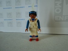 PLAYMOBIL westerns western indiens femme squaw chasseur camp du set 3872 de 1996