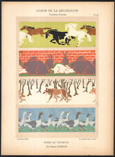 1900 Lithographie Frises