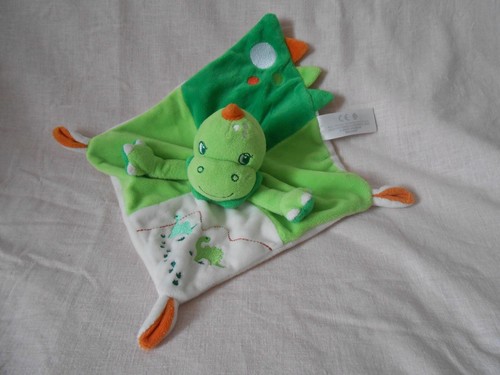 Doudou plat dragon dinosaure
