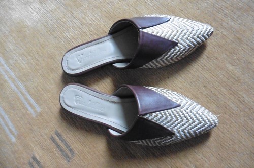 Chaussures mules plates