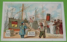 CHROMO 1890-1910 QUINA-LAROCHE VINOUS ELIXIR PARIS EXPORTATION