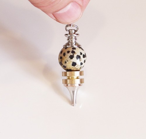 Pendule jaspe dalmatien - jaspe, micro