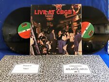 LIVE AT CBGB SD 2-508 DARTS SHIRTS SUN MIAMIS DEVILLE ORIGINAL USA 2LP EXC+