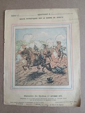 Protège cahier couverture Bataille de Sedan 1870 récits patriotiques guerre