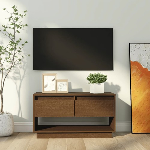 Meuble marron miel 74x34x40 - meuble,