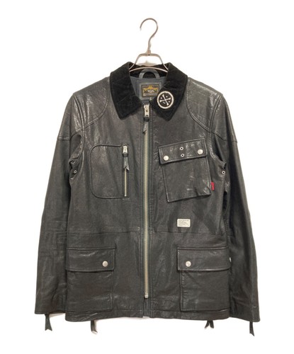 Veste cuir homme col - cuir,