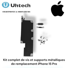 Kit complet de vis et supports métalliques de remplacement iPhone 15 Pro