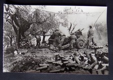 TH1109) CP Français voici votre armée Tunis à Sienne : batterie en action