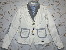 Blazer veste blanche brodée