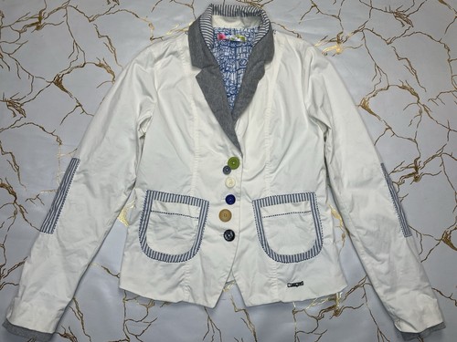 Blazer veste blanche - , brodée