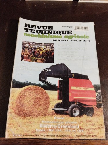 Revue technique machinisme - revue,