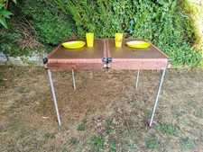 Table de camping pliante vintage