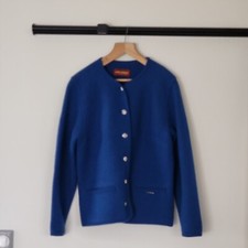 Veste 100% Laine Bleu Roi