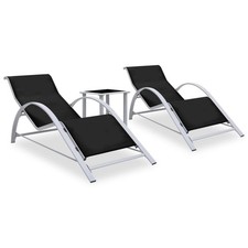 Lot de 2 Chaises Longues avec