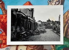PHOTO WW2 RUES EN RUINES APRES BOMBARDEMENTS À VALENCIENNES NORD 1940 !