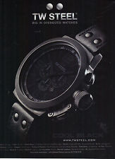 PUBLICITE ADVERTISING PAPIER  2010   TW STEEL  la montre                  091112