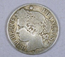 Pièce en argent de 1 Franc