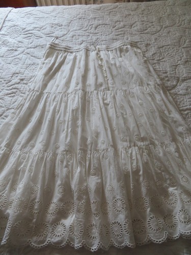 Jupe jupon en - en, broderie
