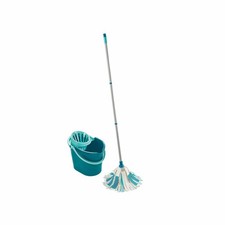 Leifheit Power Mop 3in1 4-pièces balai à franges pour sol Seau de nettoyage S...