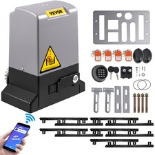 VEVOR Ouvre-porte coulissante portail auto 1800 kg 4 télécommandes contrôle APP