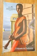 SET OF 2 HERMES Odyssee Faubourg original vintage LARGE 6x4 BUS SHELTER poster